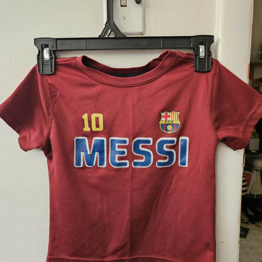 Kids Messi Maroon T-Shirt